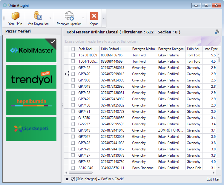 Kobi Master XML Import